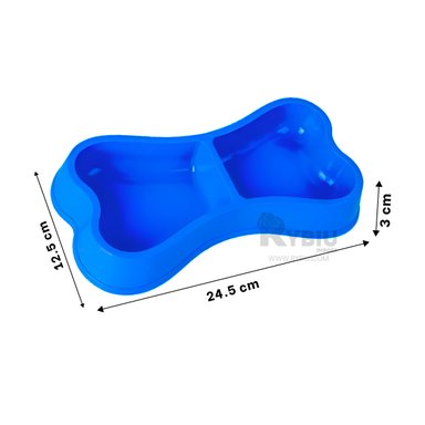 PLATILLO PERRO Y GATO MA31291 RYBIU DINAMICO TALLA M AZUL + LIGAS REGALO