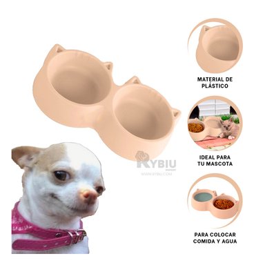 COMEDERO GATO MA31284 RYBIU CON 2 DIVISIONES CARNE + REGALO STICKERS