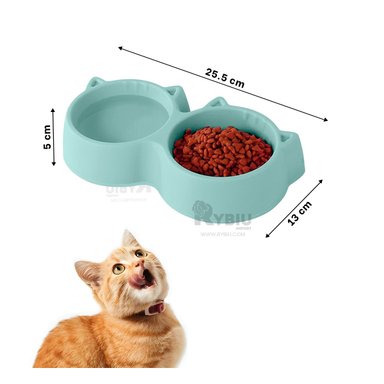 PLATILLO GATO MA31285 RYBIU PET CELESTE + LIGAS REGALO