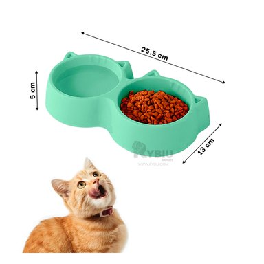 PLATILLO GATO MA31286 RYBIU PET VERDE + LIGAS REGALO