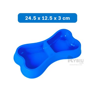 PLATILLO PERRO Y GATO MA31291 RYBIU MULTIFUNCIONAL M AZUL + REGALO LIGAS PEINAR