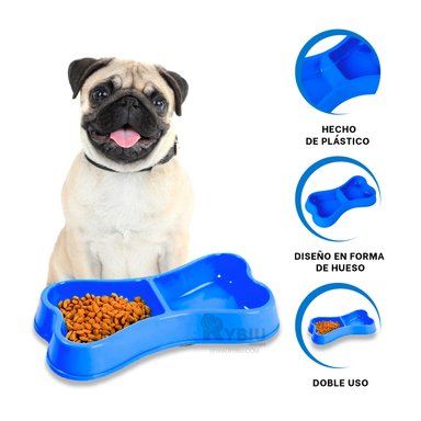 COMEDERO PERRO Y GATO MA31291 RYBIU FUNCIONAL FELINO M AZUL + REGALO AGENDITA
