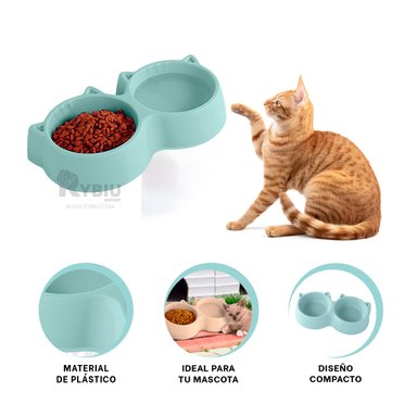 PLATILLO GATO MA31285 RYBIU VERSATIL CELESTE + POST-IT ADHESIVOS