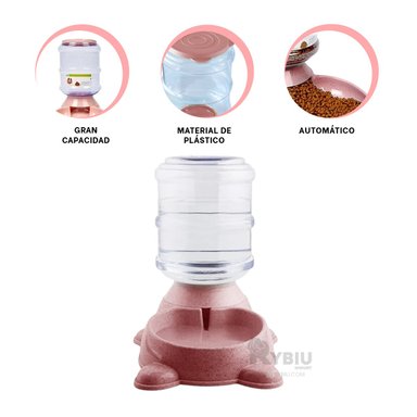 DISPENSADOR PERRO MA31010 RYBIU AUTOMATICO ROSADO + AGENDITA