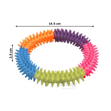 ARGOLLA PERROS RYBIU PET 14.5 CM MULTICOLOR + BANDERITAS ADHESIVAS