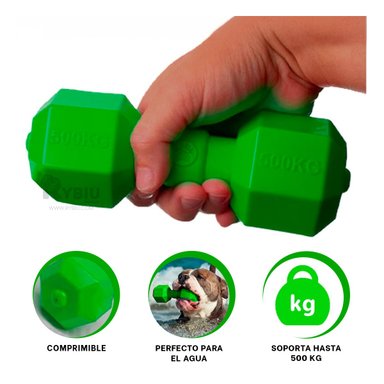 MASTICABLE PERROS RYBIU EJERCICIO RESISTENTE VERDE + REGALO AGENDITA