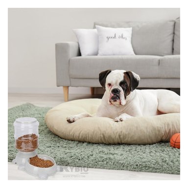 COMEDERO PERRO MA31008 RYBIU MASCOTAS PRACTICO PLOMO + AGENDITA