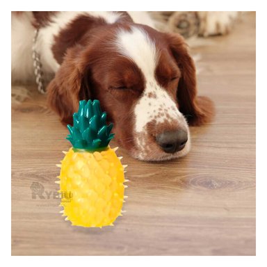 MORDEDOR PERROS RYBIU FUNCIONAL AMARILLO + REGALO LIGAS PEINAR