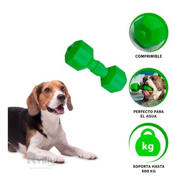 MASTICABLE MASCOTA RYBIU ENTRENAMIENTO VERDE + REGALO STICKERS
