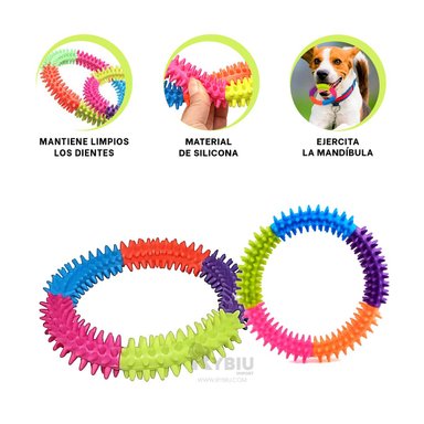 ANILLO PERROS RYBIU INNOVADOR EN 14.5 CM MULTICOLOR + STICKERS