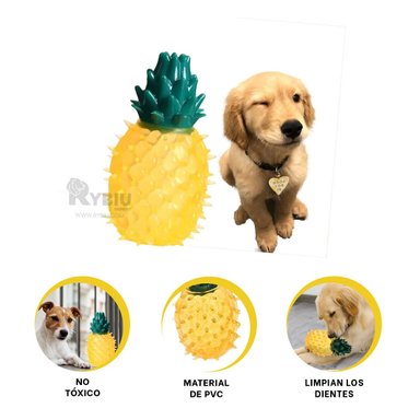 JUGUETE PERROS RYBIU MODERNO AMARILLO + PAPEL REGALO