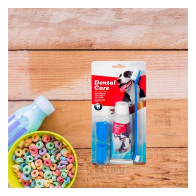 SET ACCESORIOS PERROS GATOS RYBIU MA29502 LIMPIEZA MASCOTA AZUL + REGALO LIGAS PEINAR