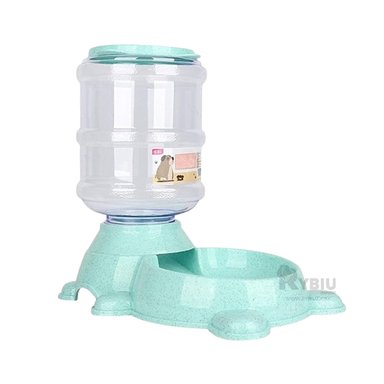 DISPENSADOR PERRO MA31009 RYBIU ALIMENTOS MASCOTA LIVIANO VERDE + STICKERS