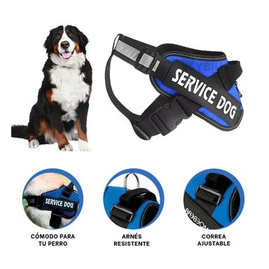PECHERA PERROS RYBIU MULTIFUNCIONAL TALLA M AZUL + ENVOLTORIO REGALO - 2