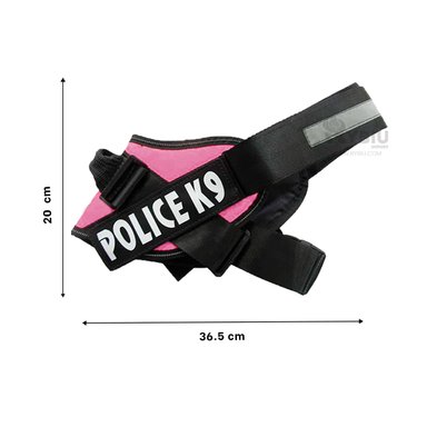 CORREA PERROS RYBIU CANINOS CASA ROSADO + BANDERITAS ADHESIVAS