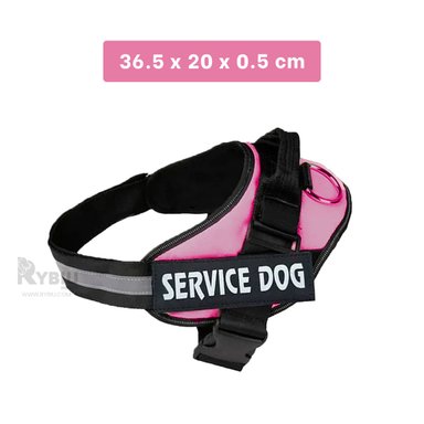 CORREA PERROS RYBIU CANINOS CASA ROSADO + BANDERITAS ADHESIVAS - 5
