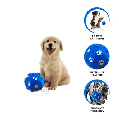 BOLA CACHORROS RYBIU PET AZUL TALLA L + AGENDITA