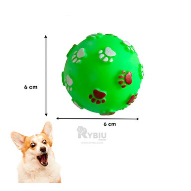 JUGUETE PERROS RYBIU BONITO Y RESISTENTE EN VERDE + LIGAS REGALO