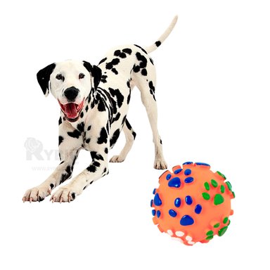 JUGUETE MASCOTAS RYBIU ESFERICO NARANJA + POST-IT ADHESIVOS