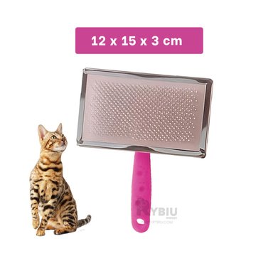 PEINETA PERROS Y GATOS RYBIU EN TALLA XL FUCSIA + BANDERITAS ADHESIVAS