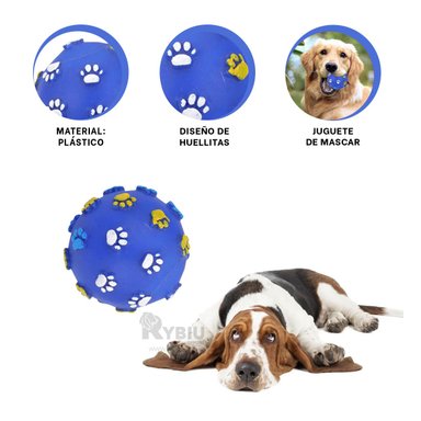 JUGUETE PERROS RYBIU INTERACTIVO EN AZUL + ENVOLTORIO REGALO