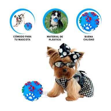 BOLA CACHORROS RYBIU PET CELESTE TALLA L + AGENDITA