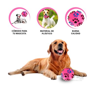 BOLA CACHORROS RYBIU PET ROSADO TALLA L + AGENDITA
