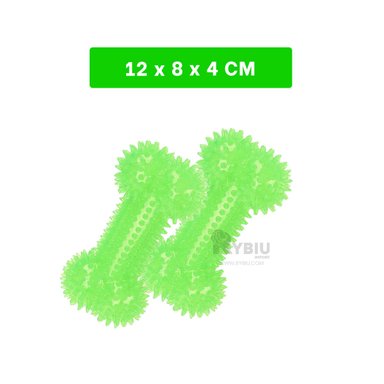 KIT PERROS RYBIU HUESOS CON LUCES EN VERDE + REGALO LIGAS PEINAR