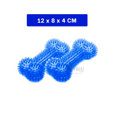 KIT PERROS RYBIU HUESO CON LUZ LED EN AZUL + REGALO LIGAS PEINAR