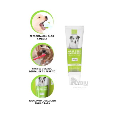 DENTÍFRICO PERROS RYBIU MA29846 AROMA FRESCO 95G VERDE + POST-IT ADHESIVOS
