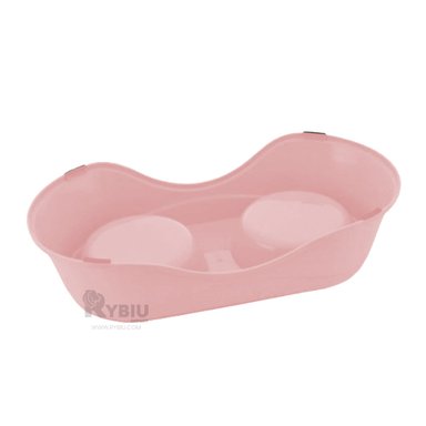 TAZON PERRO Y GATO PC120 RYBIU ESTABLE ELEVADO ROSADO + BANDERITAS ADHESIVAS