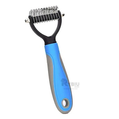 PEINETA RYBIU MA29854 PET ERGONOMICA MEDIANO CELESTE + STICKERS