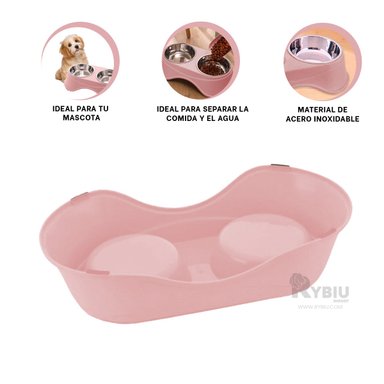 TAZON PERRO Y GATO PC120 RYBIU BONITO Y RESISTENTE ROSADO + LIGAS REGALO