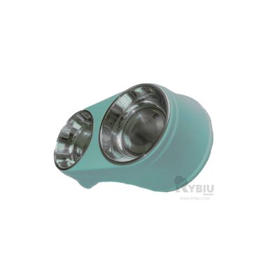 PLATO PERRO Y GATO PC120 RYBIU COMIDAS MASCOTAS CELESTE + MINIAGENDA