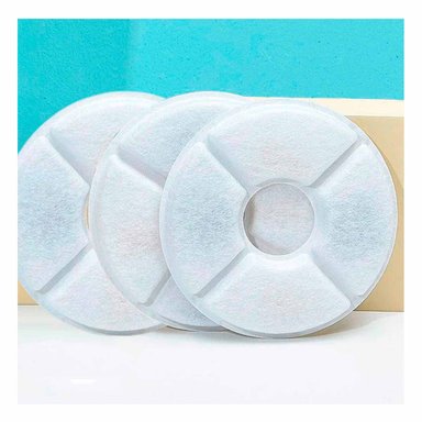 KIT ACCESORIOS PERROS GATOS RIPLEY MA29853 FILTRACION FUENTE BLANCO + ENVOLTORIO REGALO