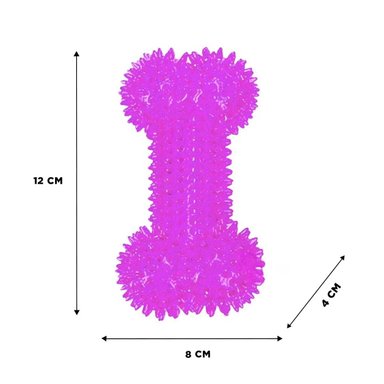 HUESO DE BUENA CALIDAD PARA PERRO MORADO Y+GIFT STICKERS