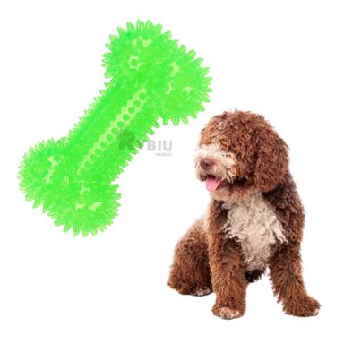 PACK PERROS RYBIU CHIRRIANTE Y DURADERO VERDE + REGALO STICKERS