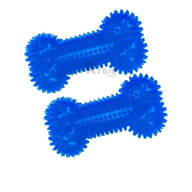 KIT PERROS RYBIU HUESOS FLEXIBLE AZUL + BANDERITAS ADHESIVAS