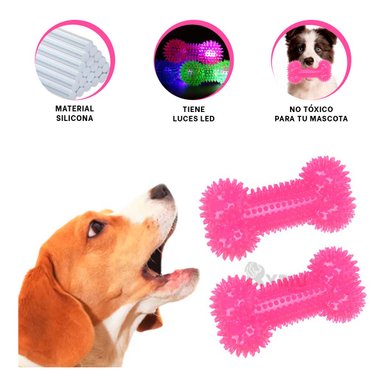 KIT PERROS RYBIU HUESOS LAVABLE ROSADO + POST-IT ADHESIVOS