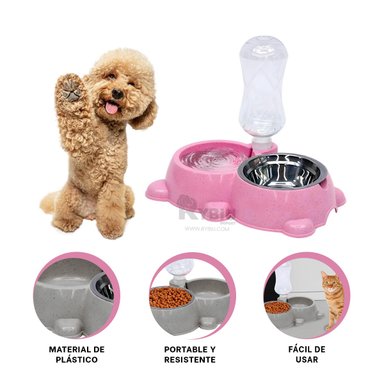 COMEDERO MA31067 RYBIU MATERIAL DURABLE ROSADO + REGALO AGENDITA