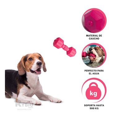 JUGUETE PERROS CAUCHO MA31163 ACCESORIO DIVERTIDO PELUDOS ROSA + ENVOLTORIO REGALO RYBIU