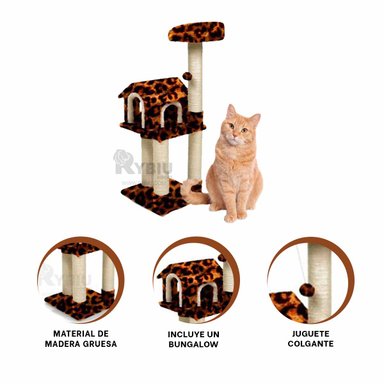 CAMA GATOS MA31125 MODERNA EN ANIMAL PRINT + LIGAS REGALO RYBIU