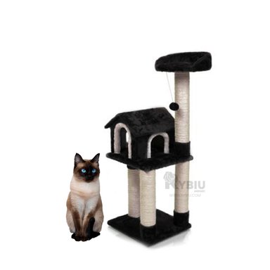 JUEGO DIDÁCTICO GATOS MA31131 MUEBLE CAT ANTIESTRES NEGRO + REGALO AGENDITA RYBIU