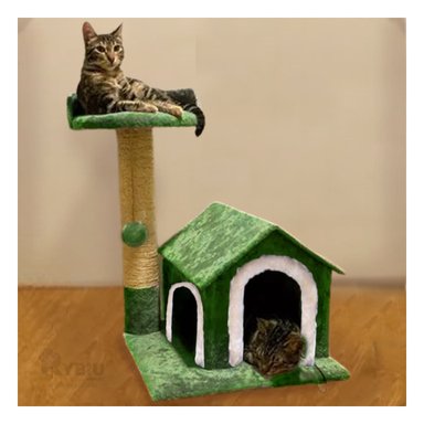 GIMNASIO GATOS MA31124 CONTRA ABURRIMIENTO CAT EN VERDE + PAPEL REGALO RYBIU