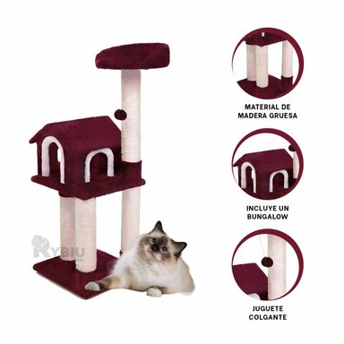 JUEGO DIDÁCTICO GATOS MA31128 TORRE ESTABLE Y DURADERA GUINDA + GIFT STICKERS RYBIU