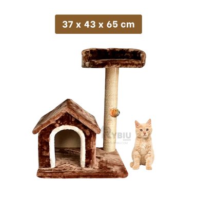 JUEGO DIDÁCTICO GATOS MA31121 TORRE RESISTENTE MARRON + REGALO LIGAS PEINAR RYBIU