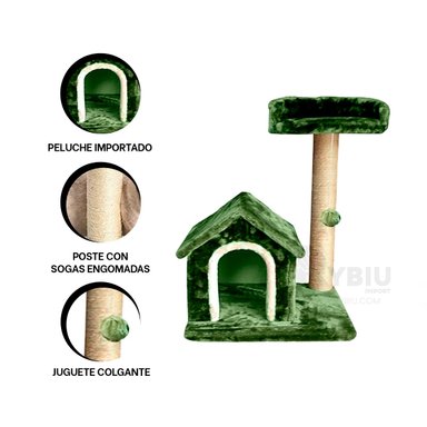 CENTRO ACTIVIDAD GATOS MA31124 MODERNO VERDE + LIGAS REGALO RYBIU