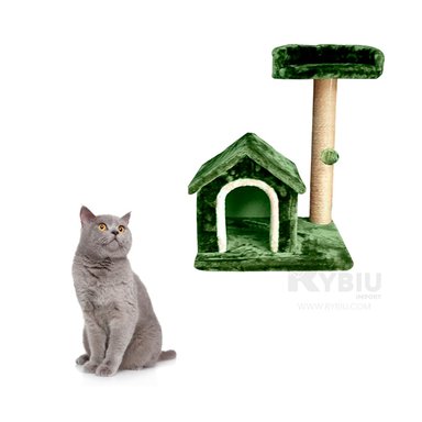 CENTRO ACTIVIDAD GATOS MA31124 COMODO MININOS EN VERDE + BANDERITAS ADHESIVAS RYBIU