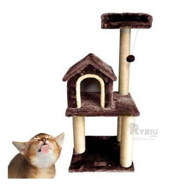 CENTRO ACTIVIDAD GATOS MA31129 MARRON + BANDERITAS ADHESIVAS RYBIU