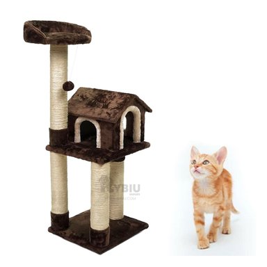 CENTRO ACTIVIDAD GATOS MA31129 RESISTENTE MARRON + REGALO LIGAS PEINAR RYBIU